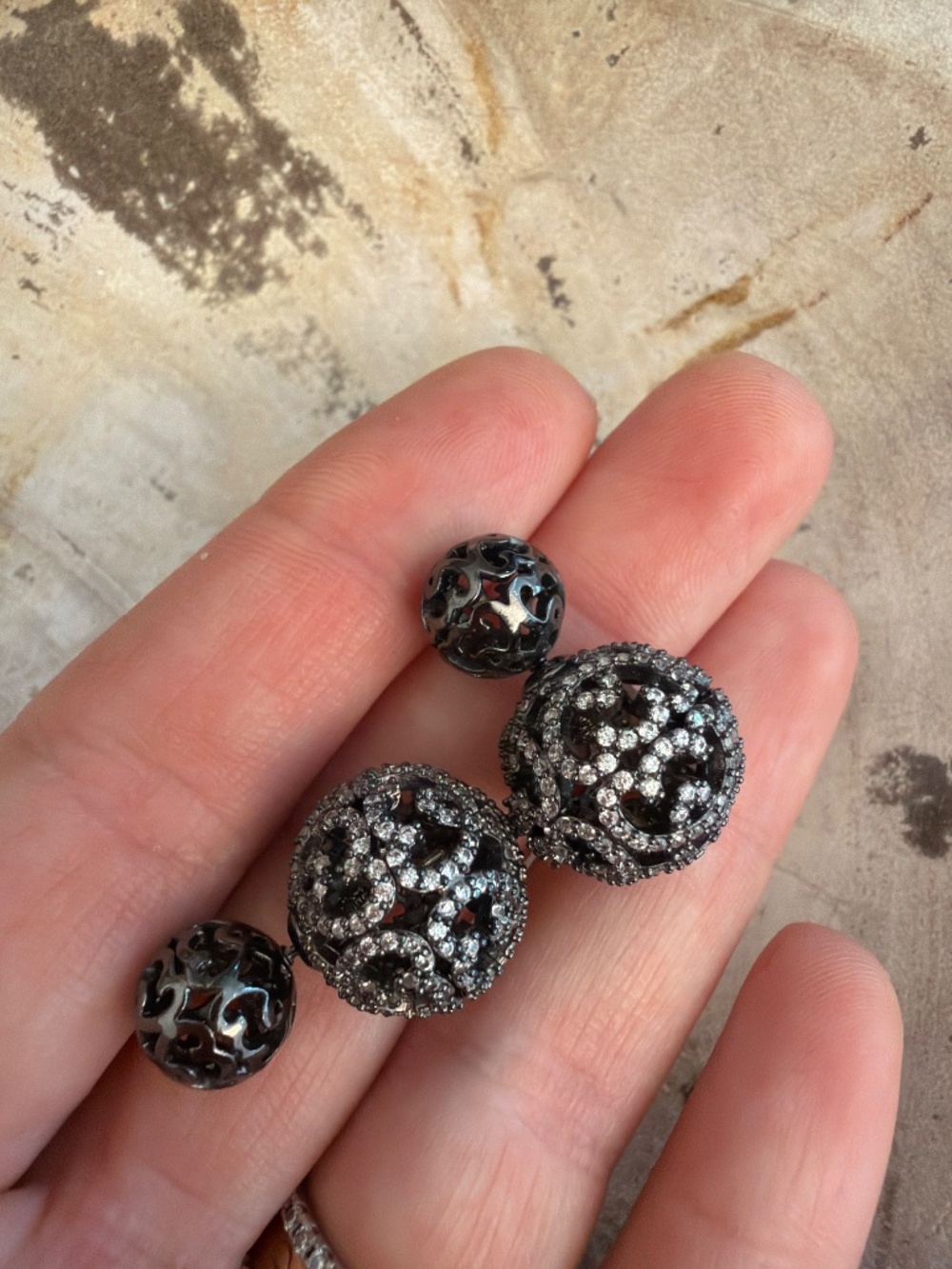 Two sided earrings - Picture 4 of 4